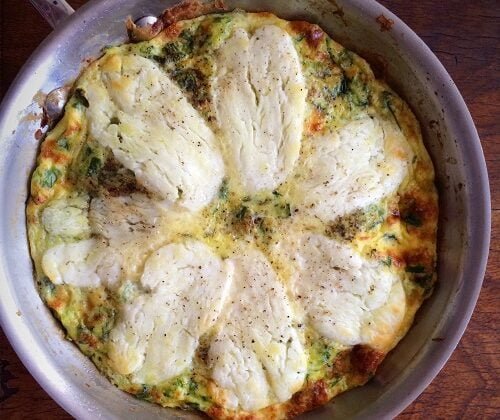 Halloumi and Zucchini Frittata